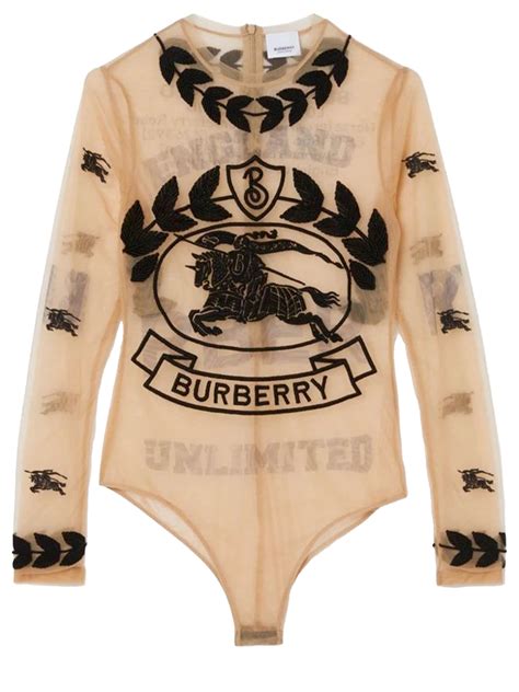 blouse burberry dames|burberry bodysuit women's.